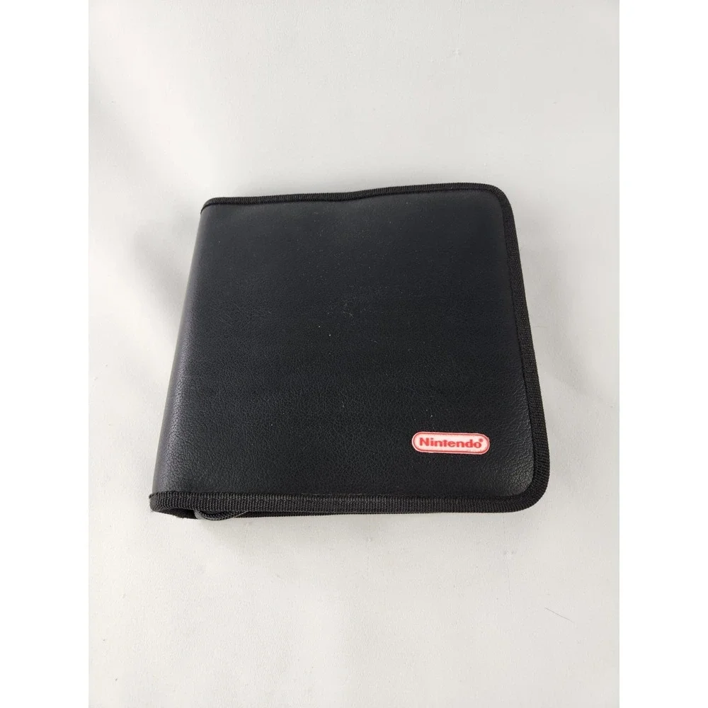 Vintage Nintendo GBA Game Boy GAMEBOY Advance 32 Case Folder Binder Black Rare